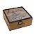 Caixa Decorativa Madeira 4 Divisórias Tampa Vidro Decor Home - Tuut - Imagem 1