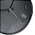 Relógio de Parede Requinte Cromado Cinza e Prata Luxo 30cm - Tuut - Imagem 4