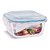 Kit 3 Potes Vidro Hermético Trava Mais Quadrado 520ml - Quality House - Imagem 3