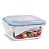 Kit 3 Potes Vidro Hermético Trava Mais Quadrado 320ml, 520ml e 800ml - Quality House - Imagem 4