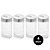 Kit 4 Potes Porta Tempero Vidro Com Tampa Dosadora Metal 3 Níveis 100ml - Lyor - Imagem 2