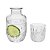 Moringa Vidro Diamante 500ml e Copo 145ml - Lyor - Imagem 1