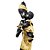 Estatueta Decorativa Mãe Africana Com Filhos Dourado Luxo Resina 28cm - MCD - Imagem 2