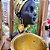 Estatueta Cerâmica Decorativa Africana Luxo Preto e Dourado com Bowl 24cm - MCD - Imagem 7
