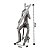 Estatueta Decorativa Músico Flautista Sentado Resina Prata 27cm - MCD - Imagem 5