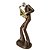 Estatueta Decorativa Músico Saxofonista em Bronze e Dourado 25cm - MCD - Imagem 4