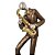 Estatueta Decorativa Músico Saxofonista em Bronze e Dourado 25cm - MCD - Imagem 3