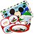 Kit Refeição Infantil Mickey Mouse Disney 4 Peças Melamina Prato, Bandeja, Copo e Lugar Americano - Tuut - Imagem 1