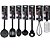 Jogo 7 Utensílios Silicone Black Premium Henrique Fogaça Incluso Ralador - Tuut - Imagem 1