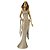 Estatueta Decorativa Mulher Elegante Vestido Gala Luxo Resina Brilho Champanhe e Dourado 40cm – MCD - Imagem 1