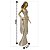 Estatueta Decorativa Mulher Elegante Vestido Gala Luxo Resina Brilho Champanhe e Dourado 40cm – MCD - Imagem 6