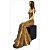 Estatueta Decorativa Mulher Elegante Dourado Luxo Sentada Resina 25cm - MCD - Imagem 4