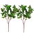 Kit 2 Folhagens Mini Begônia Artificial Prime 30cm - Vivaflor Decor - Imagem 1