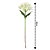 Flor Hortência Artificial Branca e Folhagens Haste 60cm - Vivaflor Decor - Imagem 3