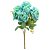 Buquê de Rosas 7 Botões Azul Turquesa 40cm - Vivaflor Decor - Imagem 1