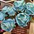 Buquê de Rosas 7 Botões Azul Turquesa 40cm - Vivaflor Decor - Imagem 2