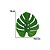 Folha Costela de Adão Verde Artificial Látex Premium 19cm - MC Flores - Imagem 2