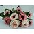 Kit 2 Buquês Artificial Mini Botões de Rosas Variadas 30cm - MC Flores - Imagem 4