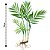 Planta Artificial Palmeirinha Verde 5 Galhos 76cm com Raiz Aparente Luxo - MC Flores - Imagem 5