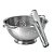 Kit Cook Escorredor de Macarrão e Pegador de Massa Aço Inox Prime - Quality House - Imagem 1