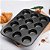 Forma Antiaderente Para Cupcake 12 Cavidades Aço Carbono Teflon - Quality House - Imagem 2