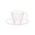 Xícara de Cristal Para Café Com Pires Borda Dourada Petra Martelado 70ml - Lyor - Imagem 3