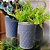Vaso Decorativo Cerâmica Azul Fosco Borda Dourada 13cm - Home Design - Imagem 2