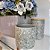 Vaso Cachepot Porcelana Cinza Granulado 10cm - Home Design - Imagem 2