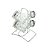 Conjunto 4 Potes para Temperos de Vidro com Tampa Hermética e Suporte de Metal Cromado 65ml - Lyor - Imagem 5