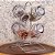 Conjunto 4 Potes para Temperos de Vidro com Tampa Hermética e Suporte de Metal Cromado 65ml - Lyor - Imagem 2