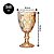 Jogo 6 Taças Vinho e Água Vidro Diamond Âmbar Luxo 340ml - Vivaflor Decor - Imagem 5