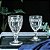 Jogo 6 Taças Vinho e Água Vidro Diamond Transparente 340ml - Vivaflor Decor - Imagem 4