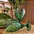 Jogo 6 Taças Vinho e Água Vidro Diamond Verde Luxo 340ml - Vivaflor Decor - Imagem 2