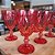 Jogo 6 Taças Vinho e Água Vidro Diamond Vermelho 340ml - Vivaflor Decor - Imagem 4
