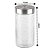 Pote Porta Mantimento Organic Vidro Transparente Texturizado  1700ml - Mek - Imagem 3