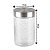 Pote Porta Mantimento Organic Vidro Transparente Texturizado  1200ml - Mek - Imagem 3