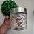 Pote Porta Mantimento Organic Vidro Transparente Texturizado  850ml - Mek - Imagem 3