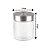 Pote Porta Mantimento Organic Vidro Transparente Texturizado  850ml - Mek - Imagem 2