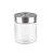 Pote Porta Mantimento Organic Vidro Transparente Texturizado  850ml - Mek - Imagem 1