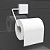 Kit 2 Suportes para Papel Higiênico Aço Exclusive Branco - DiCarlo - Imagem 2