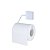 Kit 2 Suportes para Papel Higiênico Aço Exclusive Branco - DiCarlo - Imagem 3
