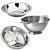Kit Cozinha Escorredor de Macarrão, Lavador de Arroz e Bowl Aço Inox 3 Peças - Imagem 1