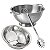 Kit Cozinha Escorredor de Macarrão, Lavador de Arroz e Bowl Aço Inox 3 Peças - Imagem 9