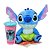 Conjunto Copo Divertido Stitch Disney Tampa e Canudo 500ml e Pelúcia 20cm Prime - Imagem 1