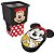 Conjunto 3 Potes Kit Organizador Minnie Mouse Disney 180ml e 430ml - Potte - Imagem 1