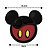 Kit Refeição Infantil Mickey Mouse Prato Divisória Orelha e Copo Melamina - Imagem 2