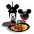 Kit Refeição Infantil Mickey Mouse Prato Divisória, Copo Canudo e Pote Mix - Potte - Imagem 2