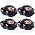 Kit 4 Porta Objetos Mix Mickey Lembrancinha Aniversário 330ml Com Tampa - Plasútil - Imagem 1