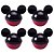 Kit 4 Porta Objetos Lembrancinha Aniversário Mickey 220ml - Plasútil - Imagem 1