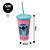 Copo Refri Stitch Disney com Tampa e Canudo 500ml Rosa - Plasútil - Imagem 3